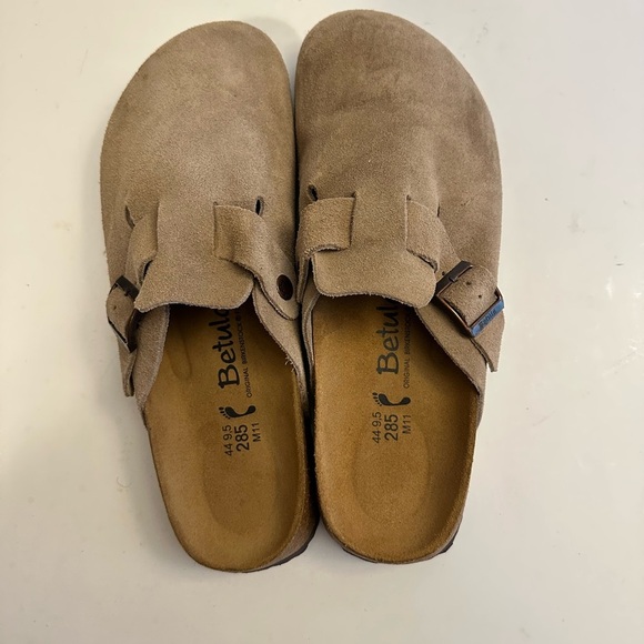 Birkenstock Betula Suede Clog Slide Men’s Size 11 Taupe Unisex